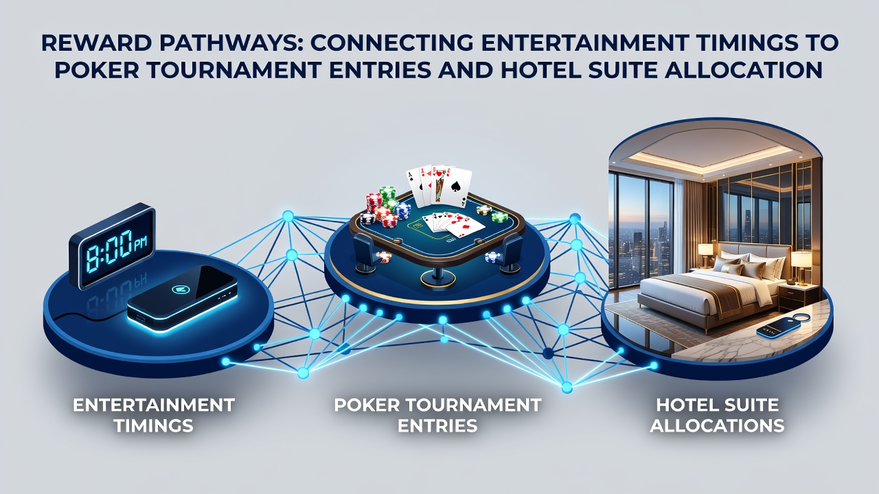 Loyalty dashboard displaying point redemptions for poker entries and hotel suites